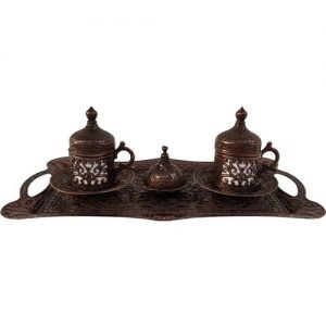 Copper coffee set (2 people)